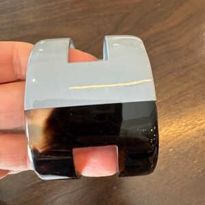 Black and Gray Cuff Bracelet